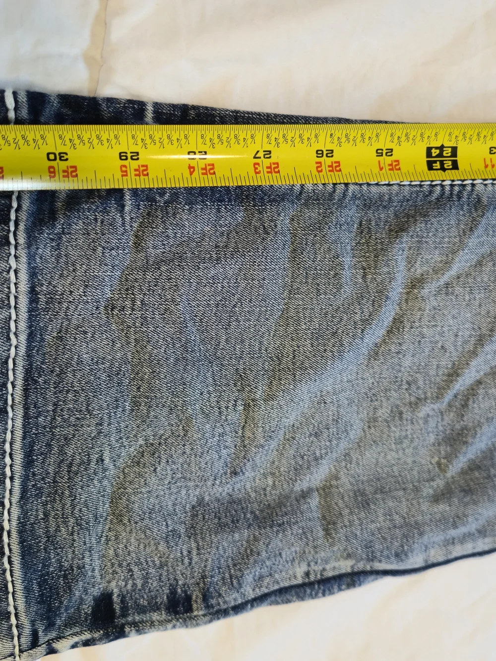Men`s True Luck Relaxed Bootcut Classic Stretch Denim Jeans Size 36x32 0890